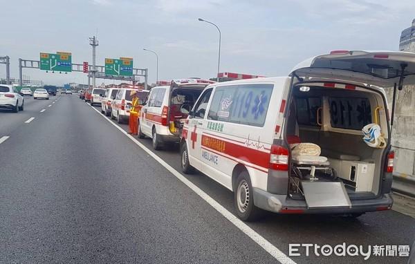 快訊 永平工商校車國一與大貨車事故！22學生 1司機受傷 堵8公里